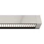 Cirrus D1 Linear Suspension w/Remote/End Feed/RD Canopy - Satin Nickel / White / Black Louver