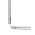 Monorail Flexible Vertical Connector - Satin Nickel