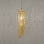 Frame Cylinder Pendant - Gold