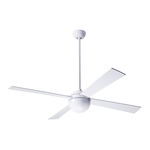 Ball Ceiling Fan - Gloss White / White