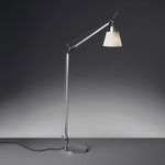 Tolomeo Shade Reading Floor Lamp - Polished Aluminum / Parchment Paper