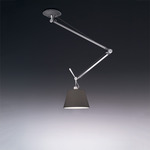 Tolomeo Off Center Suspension with Black Shade - Aluminum / Black