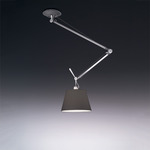 Tolomeo Off Center Suspension with Black Shade - Aluminum / Black