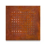 Qlocktwo Creators Edition Classic Wall Clock - Rust