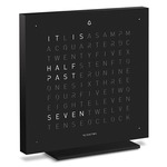 Qlocktwo Special Edition Touch Table Clock with Alarm - Black