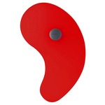 Bit 1 Wall Sconce - Satin / Red