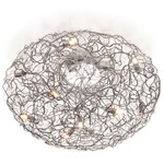 Crystal Waters Ceiling Light - Nickel