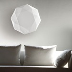 Diamond Wall Light - White / White