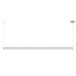 Nova Up/Down Warm Dim Suspension w/Remote Power/RD Canopy - Satin Nickel / White Lens