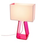 Tube Top Color Table Lamp - Pink / White