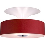 Air Wave Ceiling Light - Chrome / Red