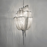 Atlantis Three Tier Chandelier - Nickel