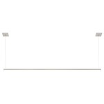 Cirrus T1 Warm Dim Suspension w/Power/End Feed/Two Canopies - Satin Nickel / White Lens