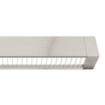 Cirrus D1 Warm Dim Linear Suspension w/Power End Feed - Satin Nickel / White / White Louver