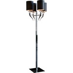 Loving Arms Floor Lamp - Chrome / Black