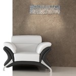 Nightlife Wall Sconce - Chrome / Clear