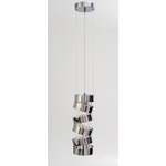 Secret Club Single Suspension with Crystals - Chrome / Crystal