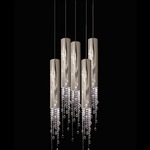 Sexy Crystals H5 Suspension - Satin Brass / Swarowski Strass