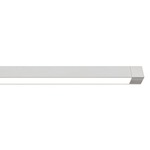 Zipp Warm Dim Ceiling with Remote Power - Satin Nickel / White Lens