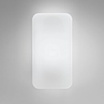 Rialto Rectangle Flush Mount Wall / Ceiling Light - White / Opal