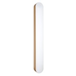 I-Club Large Wall / Ceiling Light - Chrome / Beech Wood