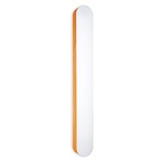 I-Club Large Wall / Ceiling Light - Chrome / Orange Wood