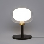 Nabila Table Lamp - Matte Black / Brushed Brass / Clear