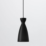 Pretty Long Pendant - Matte Black