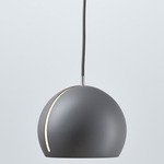 Tilt Globe Pendant - Matte Grey