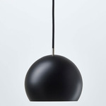 Tilt Globe Pendant - Matte Black