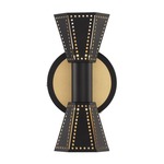 Houston Wall Light - Black / Gold