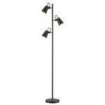 Edward Floor Lamp - Black / Brass
