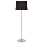 X3 Floor Lamp - Satin Nickel / Black