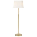 X3 Floor Lamp - Satin Brass / White