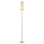 Attendorn Floor Lamp - Satin Nickel / Off White