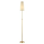 Attendorn Floor Lamp - Satin Brass / Off White