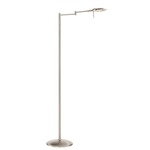 Dessau Turbo Swing Arm Floor Lamp - Satin Nickel