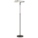 Meran Turbo Floor Lamp - Museum Black / Frosted