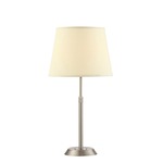Attendorn Table Lamp - Satin Nickel / Off White