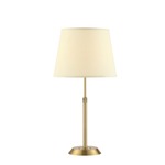 Attendorn Table Lamp - Satin Brass / Off White