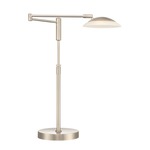 Meran Turbo Table Lamp - Satin Nickel / Frosted