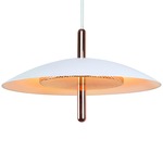 Signal Pendant - White Shade / Copper
