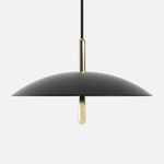 Signal Pendant - Black Shade / Brass