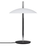 Signal Table Lamp - White Shade / Nickel