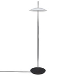 Signal Floor Lamp - White Shade / Nickel