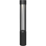 Turbo 26W 120V Outdoor Bollard Light - Black / Clear