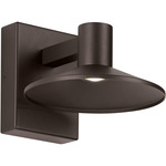Ash Outdoor Wall Sconce with Clear Lens - Bronze / Clear