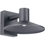 Ash Outdoor Wall Sconce with Clear Lens - Charcoal / Clear
