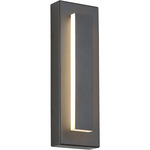 Aspen Outdoor Wall Sconce - Charcoal / Frosted