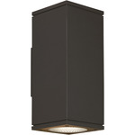 Tegel Outdoor Downlight Wall Sconce - Bronze / Frosted